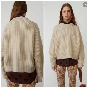 Acne studio boxy crewneck sweater